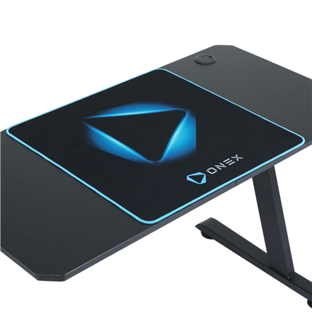 Datoru galds Onex GD1300Z Ver.2 Gaming Desk Rectangular Black (ONEX-GD1300Z-SE-V2) - foto 3