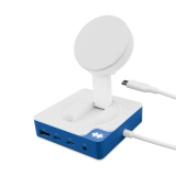 USB centrmezgls Hyper HyperDrive Flex MagCharge USB-C Hub, Blue (HD8100BUGL)