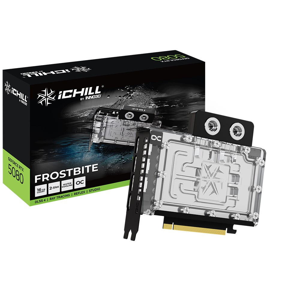 Videokarte Inno3D iChill GeForce RTX 5080 FROSTBITE NVIDIA 16 GB GDDR7 - C50803-16D7X-1760FB - foto 2