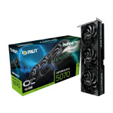 Videokarte PALIT GeForce RTX 5070 Infinity 3 OC 12GB GDDR7 (NE75070S19K9-GB2050S)
