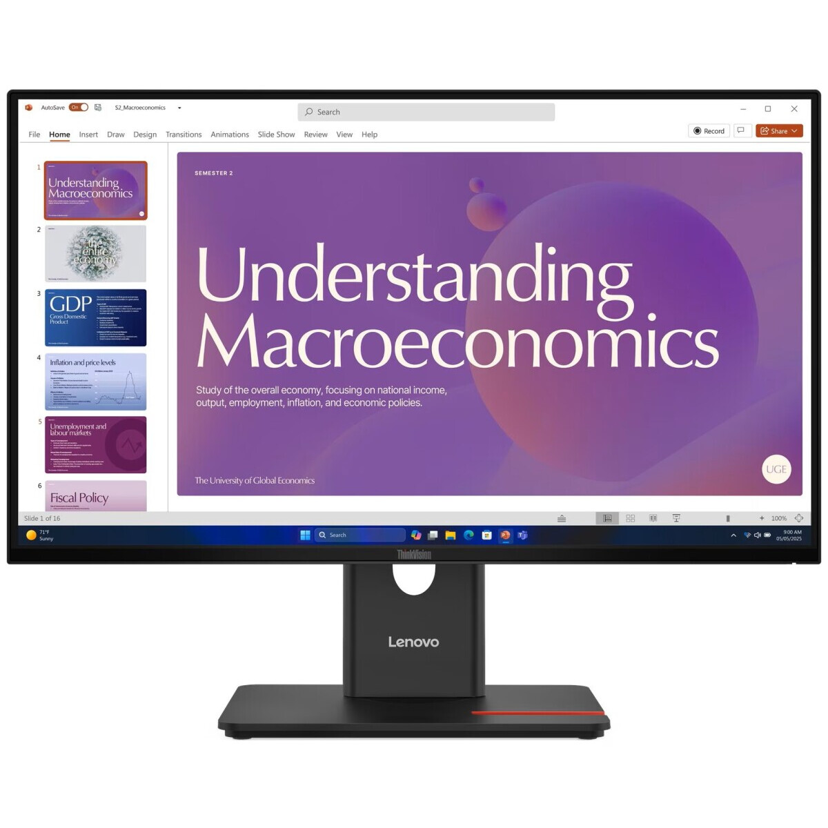 Monitors LENOVO T24D-40 (64B9GAT1EU)