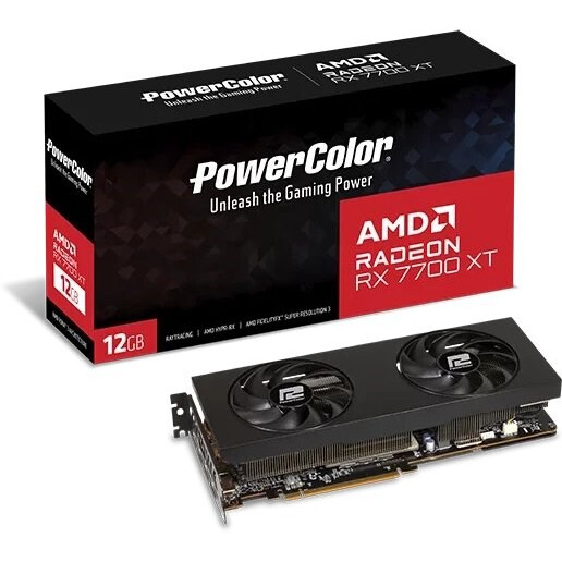 Videokarte PowerColor Radeon RX 7700 XT 12GB GDDR6 - RX 7700 XT 12G-P - foto 3
