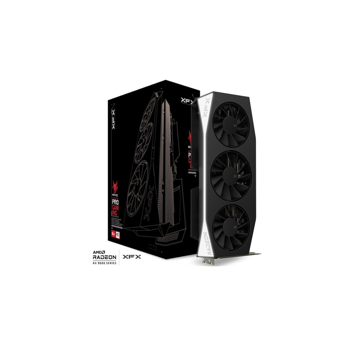 Videokarte XFX Mercury AMD Radeon RX 9060 XT 16GB GDDR6 OC BLACK (RX-96TMERCB9) - foto 3