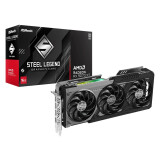 Videokarte AMD Radeon RX 9070 XT Steel Legend Dark 16GB GDDR6 (RX9070XT SLD 16G)