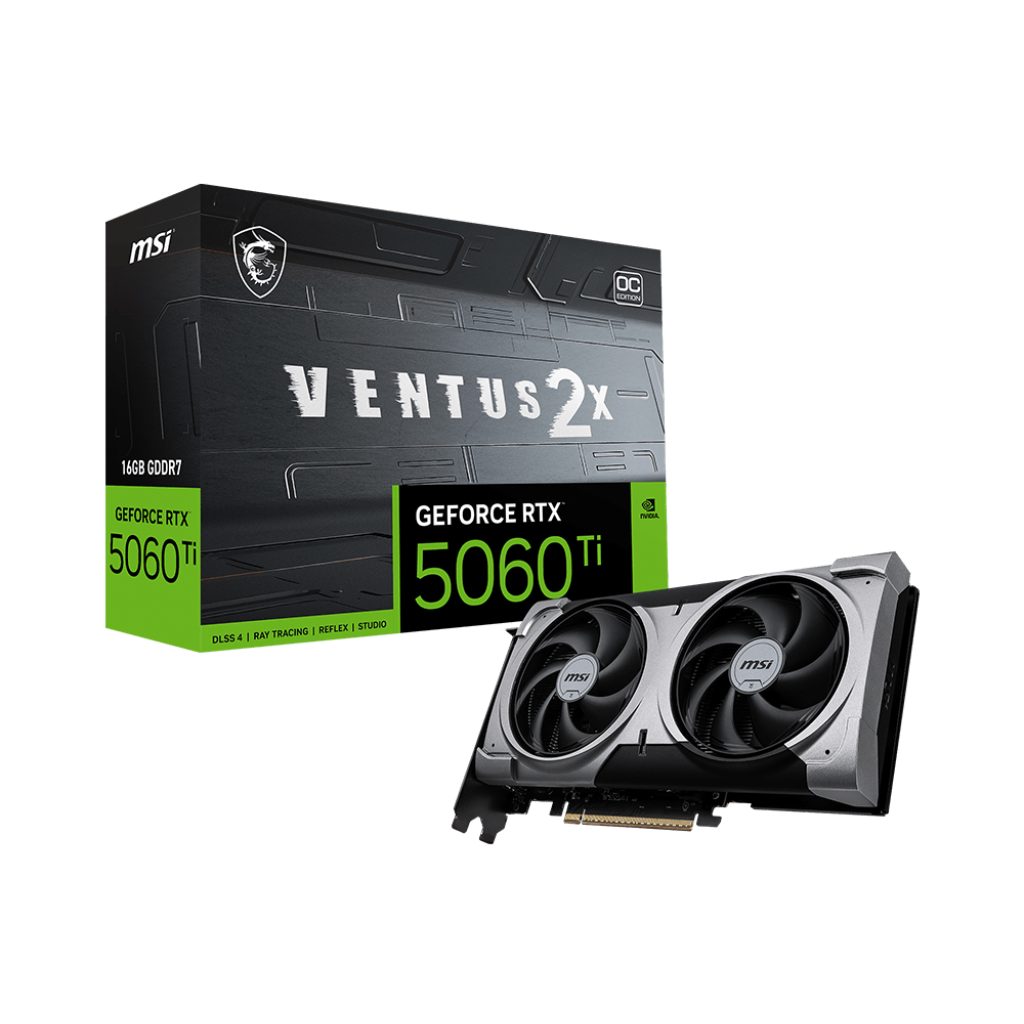 Videokarte MSI RTX 5060 TI 16GB VENTUS 2X OC PLUS - RTX 5060 TI 16G VENTUS 2X OC PLUS - foto 4