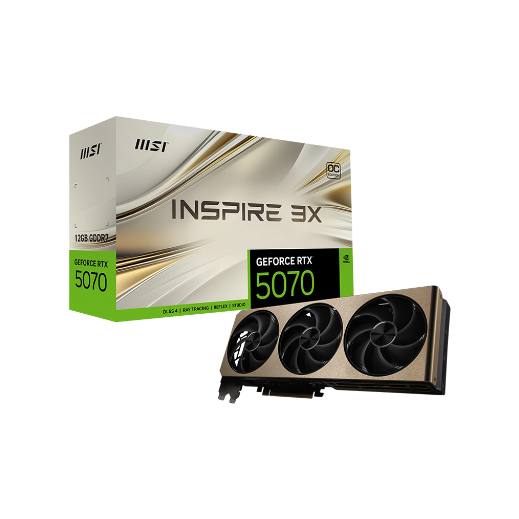Videokarte MSI GeForce RTX 5070 12G INSPIRE 3X OC - foto 4