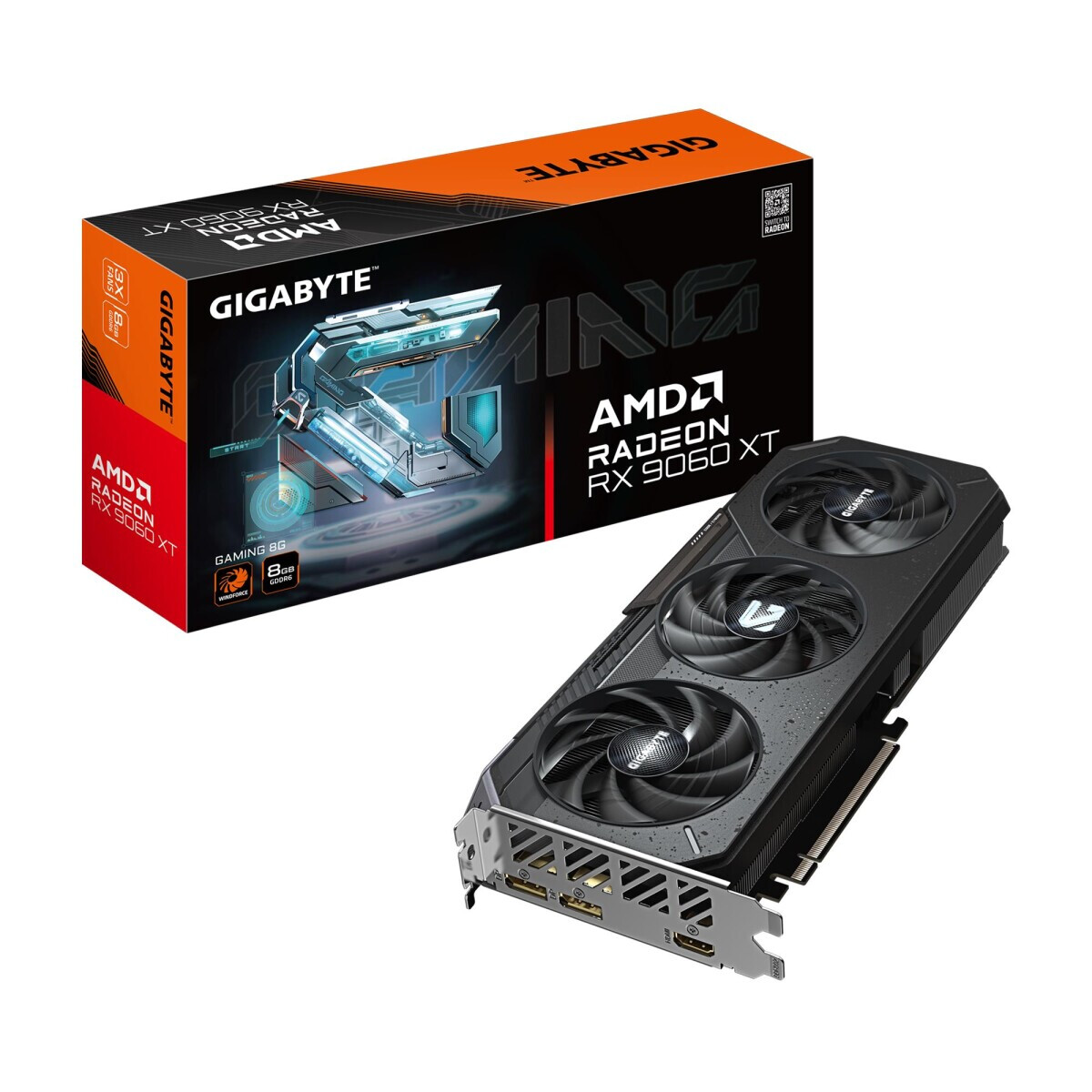 Videokarte Gigabyte Radeon RX 9060 XT GAMING 8G (GV-R9060XTGAMING-8GD 1.0) - foto 5