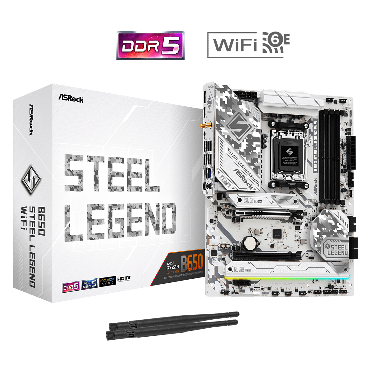 Pamatplate ASROCK B650 STEEL LEGEND WIFI - foto 3