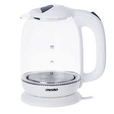 Kettle Mesko | Kettle | MS 1302w | Electric | 2200 W | 1.7 L | Glass | 360° rotational base | White - MS 1302 