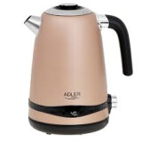 Kettle Adler Kettle AD 1295 Electric 2200 W 1.7 L Stainless steel 360° rotational base Golden