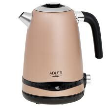 Kettle Adler Kettle AD 1295 Electric 2200 W 1.7 L Stainless steel 360° rotational base Golden