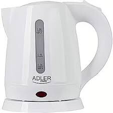 Kettle Adler AD 1272 electric kettle 1 L 1600 W Hazelnut, White