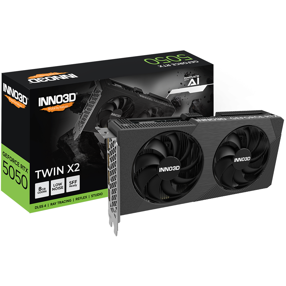 Videokarte INNO3D GeForce RTX 5050 TWIN X2 NVIDIA 8 GB GDDR6