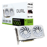 Videokarte ASUS Dual NVIDIA GeForce RTX5060 8GB GDDR7 White (DUAL-RTX5060-O8G-WHITE)