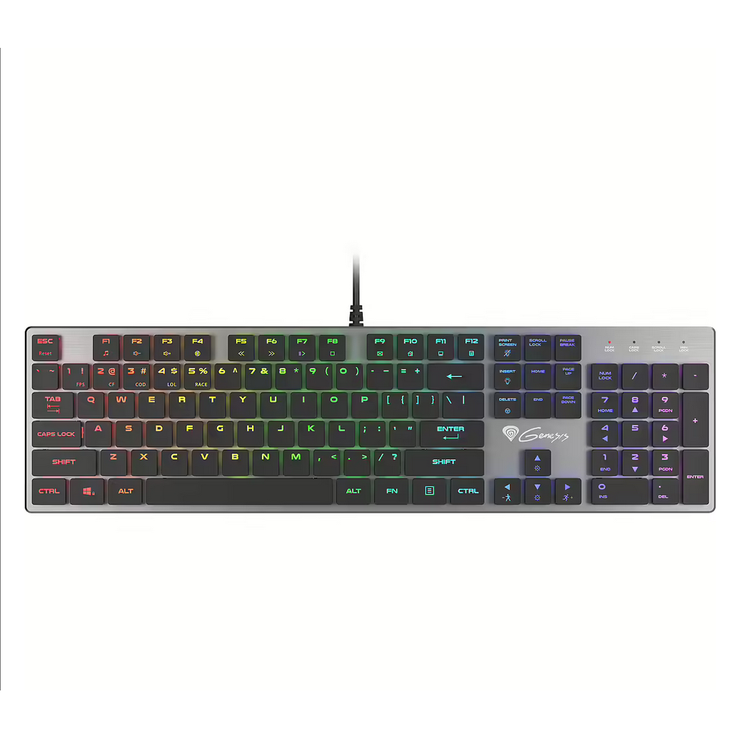 Tastatūra Genesis THOR 420 Silver (NKG-1587)