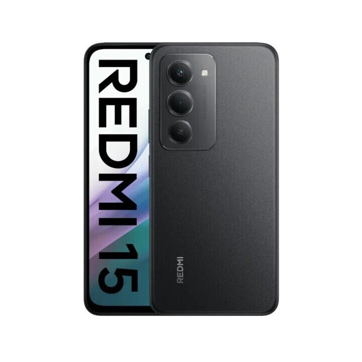 Mobilais tālrunis Xiaomi Redmi 15 4G 6GB 128GB Midnight Black (67678)