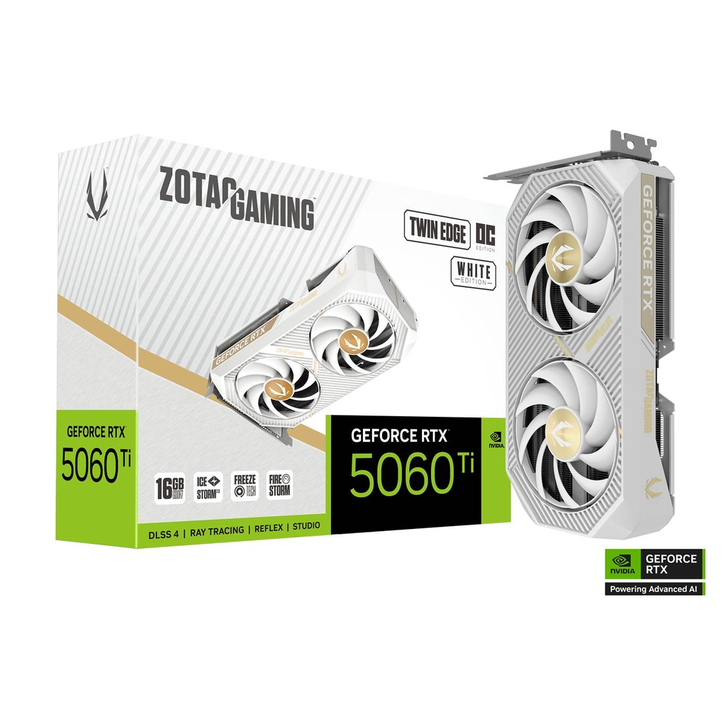 Videokarte Zotac GAMING GeForce RTX 5060 Ti 16GB White (ZT-B50620Q-10M) - foto 4