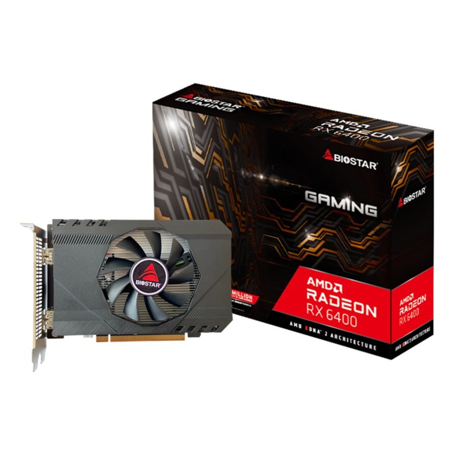 Videokarte BIOSTAR AMD Radeon RX 6400 4GB GDDR6 Black (VA6406RA46) - foto 3