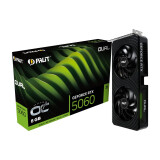 Videokarte Palit GeForce RTX 5060 Dual OC 8 GB GDDR7 Black (NE75060S19P1-GB2063D)
