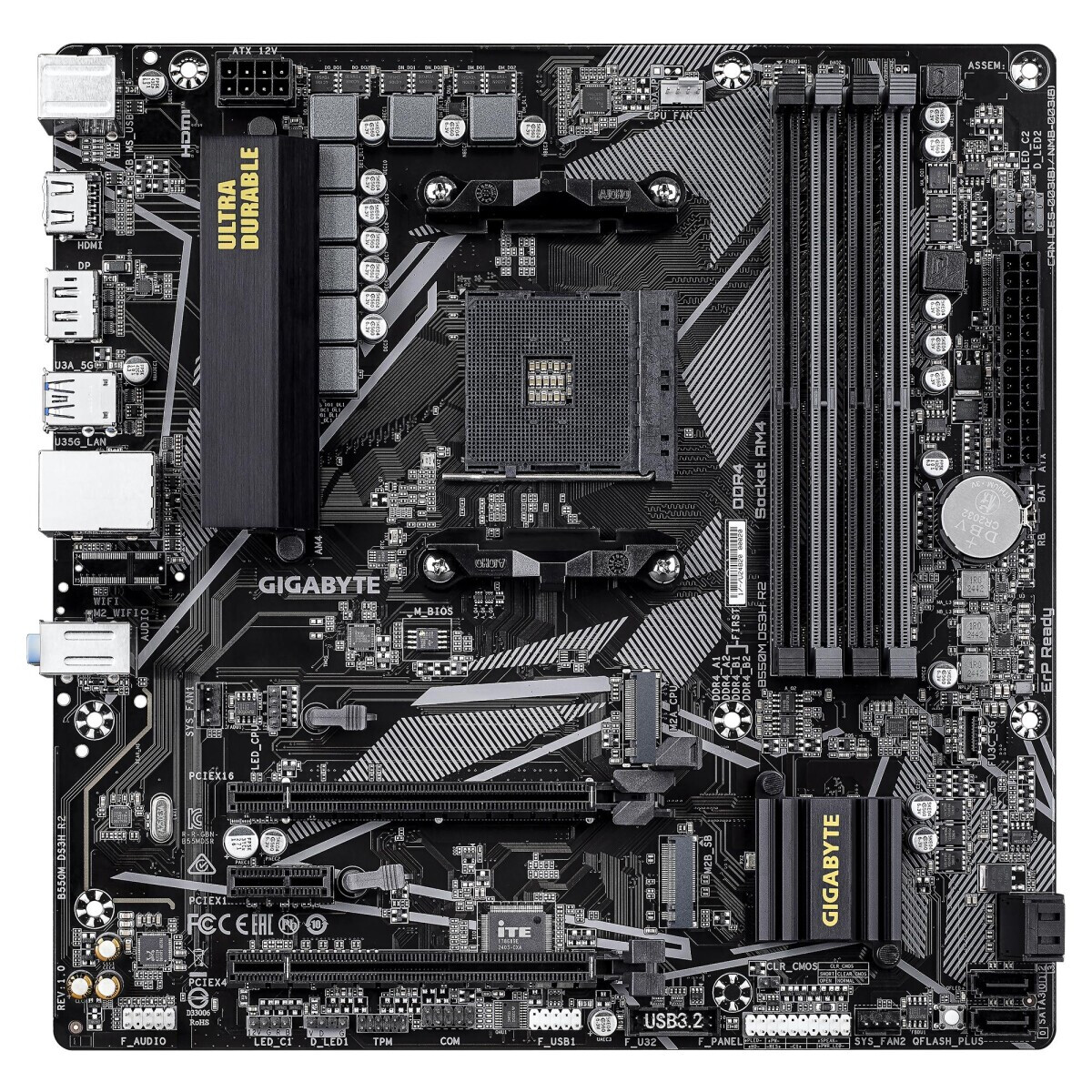 Pamatplate Gigabyte B550 SAM4 BLACK (B550M DS3H R2)