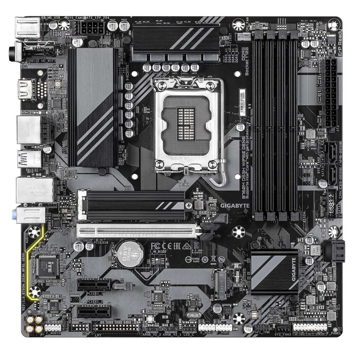 Pamatplate GIGABYTE B760M DS3H WIFI6E GEN5 BLACK - B760M DS3H WF6E GEN5