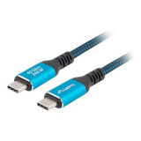 Lanberg USB-C cable 2m Blue (CA-CMCM-45CU-0020-BK)
