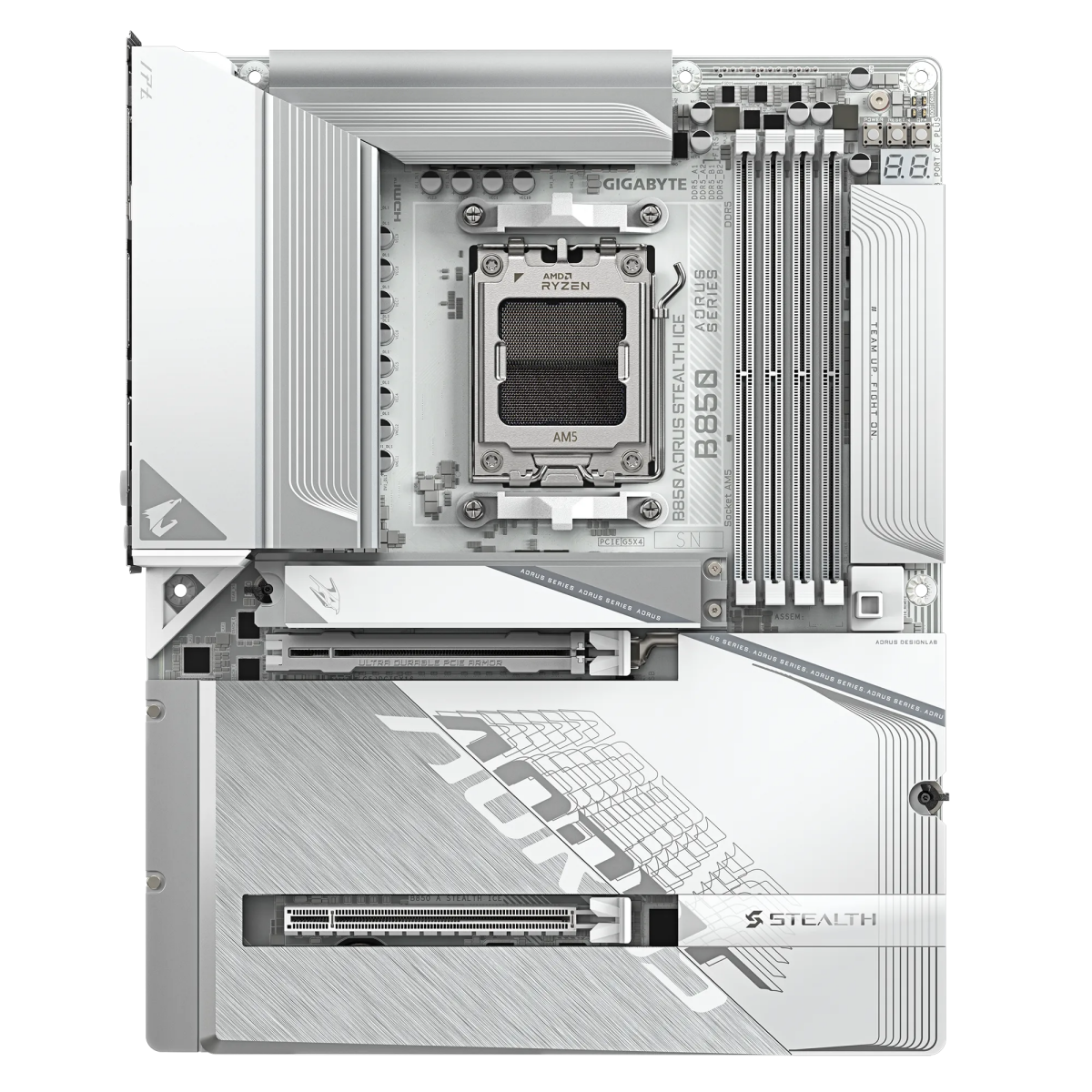 Pamatplate Gigabyte B850 A STEALTH ICE White - foto 2