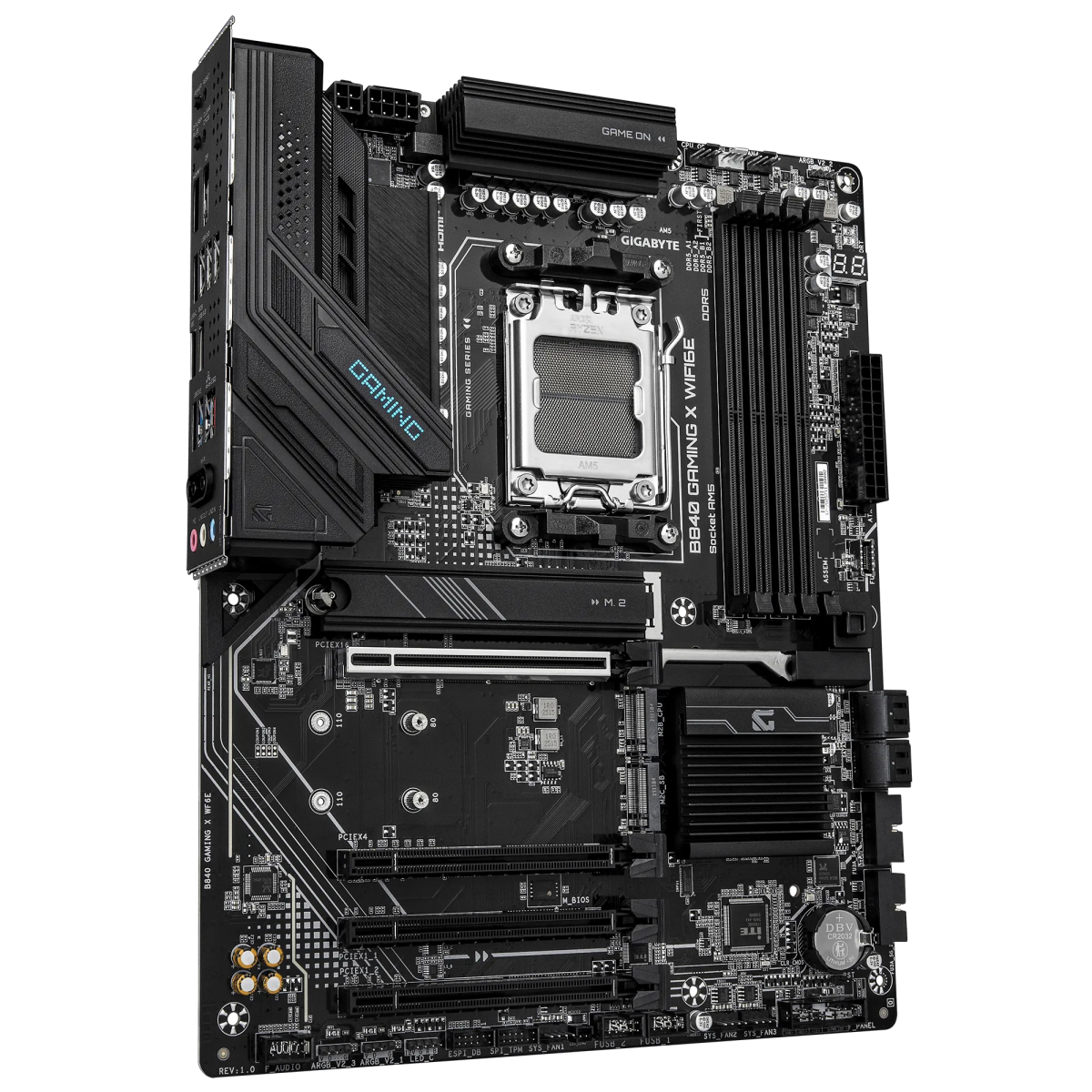 Pamatplate Gigabyte B840 GAMING X WF6E Black - foto 3