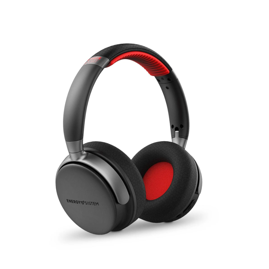 Austiņas Energy Sistem Headphone Power Sport Black and Red (458684)