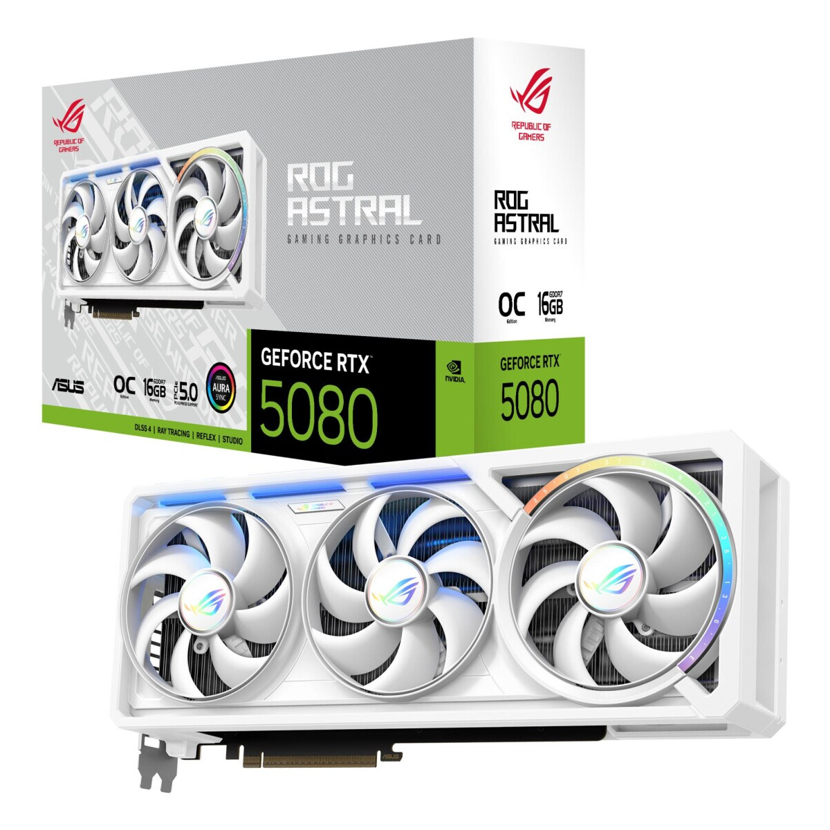 Videokarte ASUS ROG Astral GeForce RTX 5080 16GB GDDR7 OC (ROG-ASTRAL-RTX5080-O16G-WHITE) - foto 5