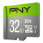Atmiņas kartes PNY Elite 32 GB MicroSDHC Class 10 (P-SDU32GU185GW-GE)