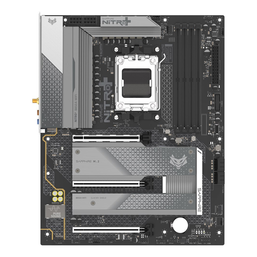 Pamatplate Sapphire NITRO+ B850A WIFI 7 (52123-03-40G)
