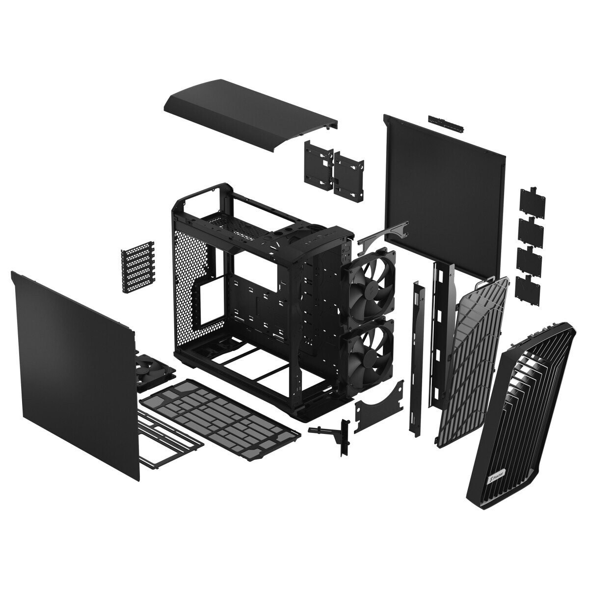 Datoru korpuss Fractal Design Torrent Black Solid - FD-CTOR1A05 - foto 7