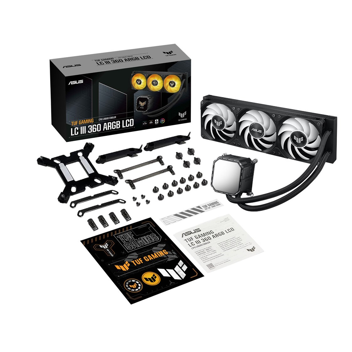 Procesoru dzesētājs ASUS TUF Gaming LC III 360 ARGB LCD 12 cm Black (90RC01A1-B0EAY0) - foto 4