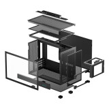 Datoru korpuss DeepCool CH160 PLUS SFF Black (R-CH160-BKNGM0-G)