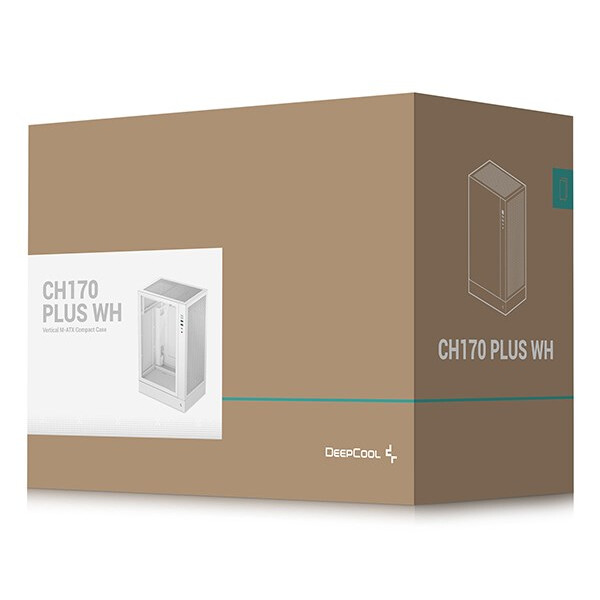 Datoru korpuss DeepCool CH170 PLUS White (R-CH170-WHNGM0-G) - foto 4