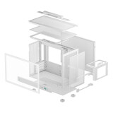 Datoru korpuss DeepCool CH160 PLUS SFF White (R-CH160-WHNGM0-G)