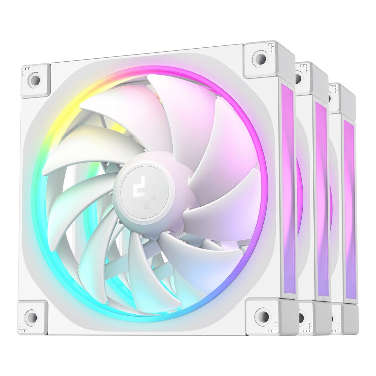 Korpusa dzesētājs DeepCool FL12 WH-3 in 1 White (R-FL12-WHAPN3-G)