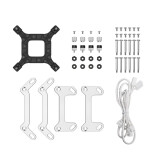 Procesoru dzesētaji DeepCool LQ360 WH Processor Liquid cooling kit 12 cm White  (R-LQ360-WHDSMC-G-1)
