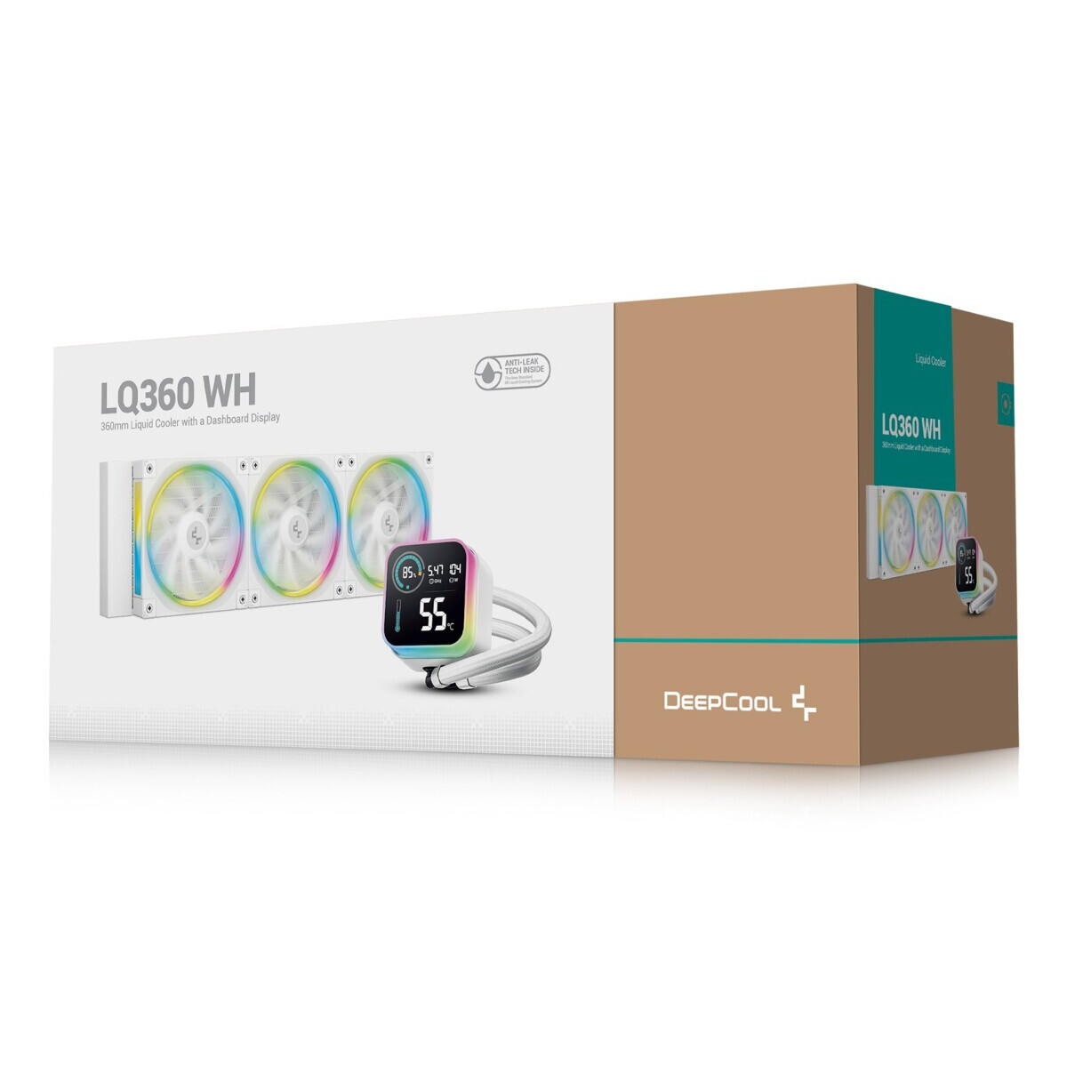 Procesoru dzesētaji DeepCool LQ360 WH Processor Liquid cooling kit 12 cm White  (R-LQ360-WHDSMC-G-1) - foto 4