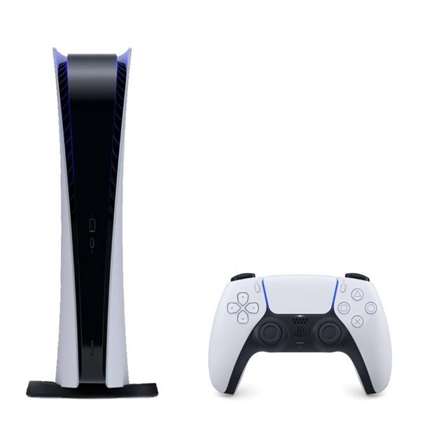 Spēļu konsole Sony PlayStation 5 Digital White and Black - 711719020837