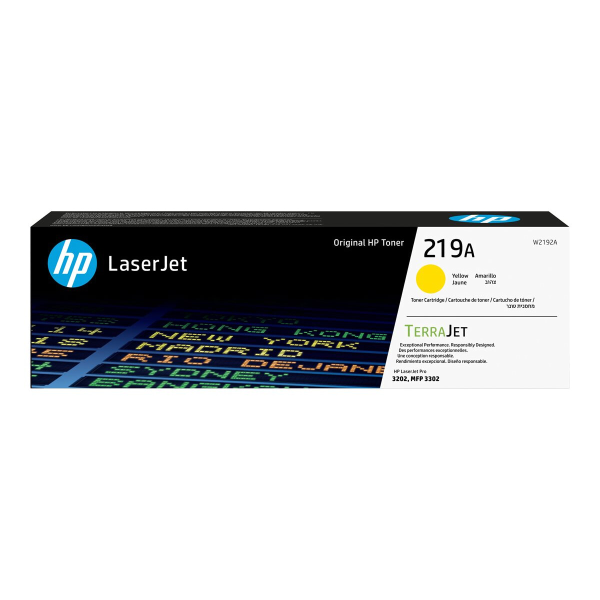 HP 219A Yellow Original LaserJet Toner Cartridge (W2192A)