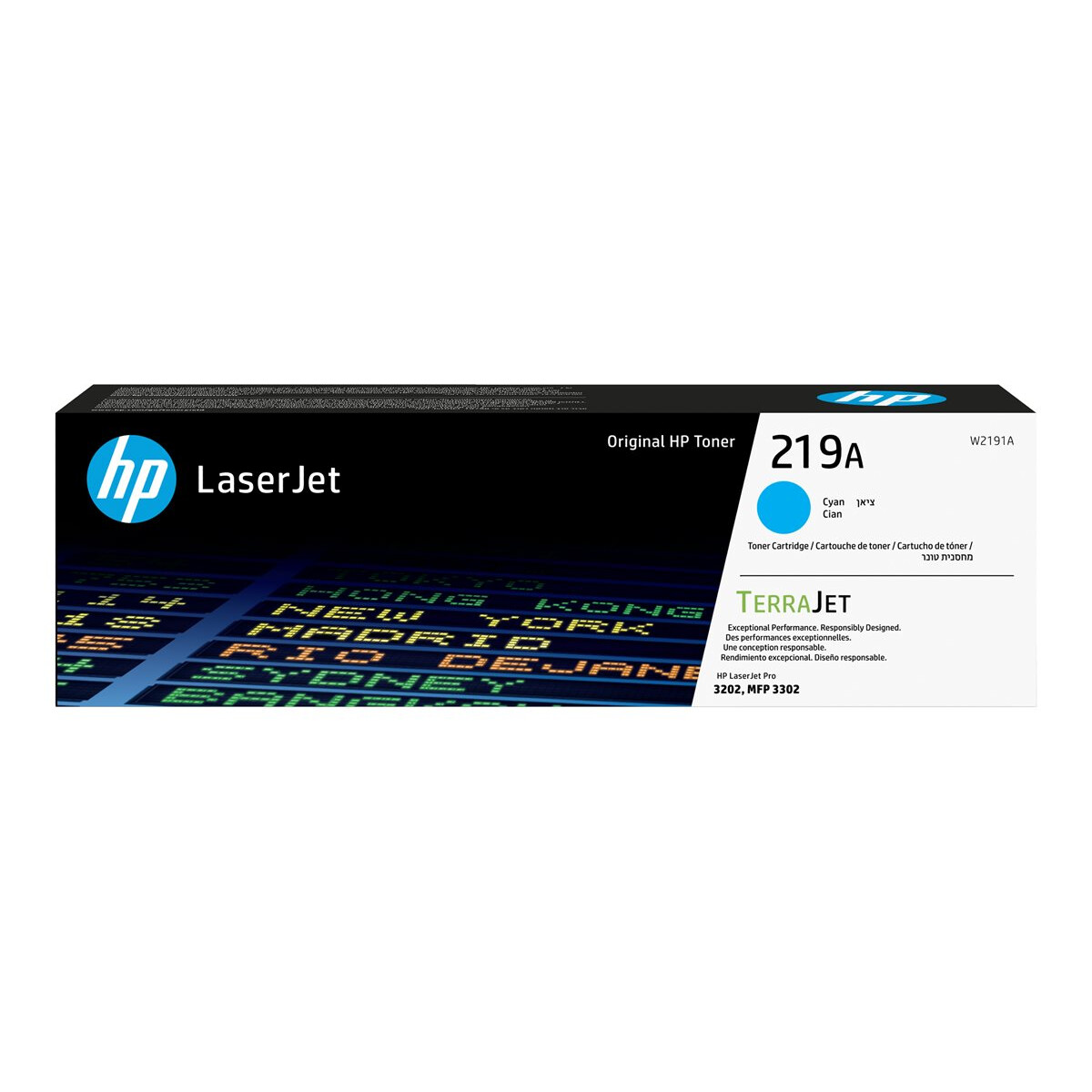 HP 219A Cyan Original LaserJet Toner Cartridge (W2191A)