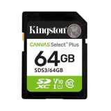 Atmiņas kartes Kingston’s Canvas Select Plus SD  SDS3/64GB