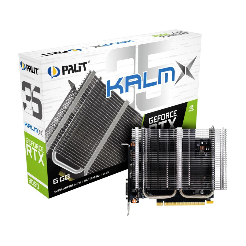 Videokarte Palit GeForce RTX 3050 KalmX NVIDIA 6 GB GDDR6 Black (NE63050018JE-1070H) - foto 3