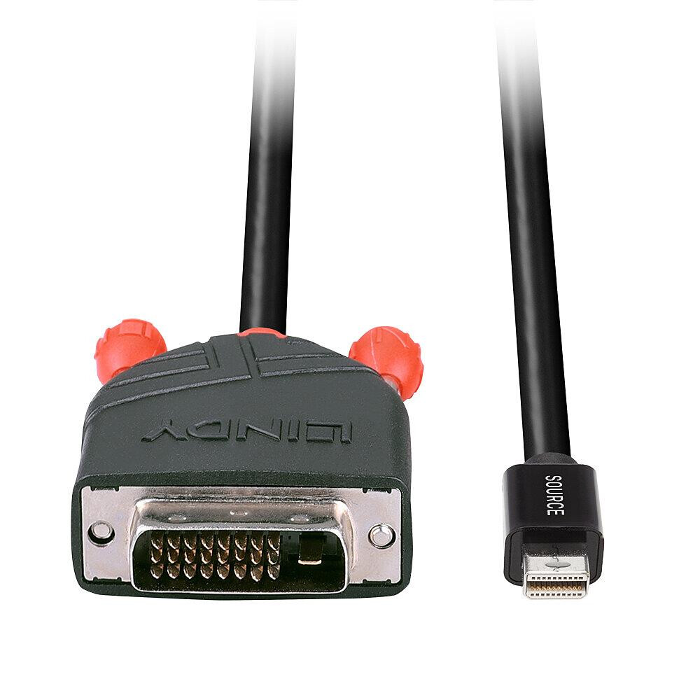 LINDY CABLE MINI DP TO DVI 3M/BLACK (41953) - foto 3