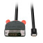 LINDY CABLE MINI DP TO DVI 3M/BLACK (41953) - foto 3