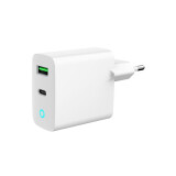 Lādētājs GEMBIRD CHARGER USB 20W 2PORT (TA-UC-PDQC20L-W-01)