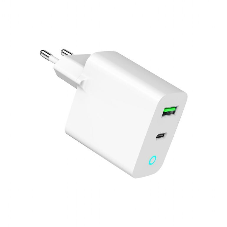 Lādētājs GEMBIRD CHARGER USB 20W 2PORT (TA-UC-PDQC20L-W-01) - foto 2