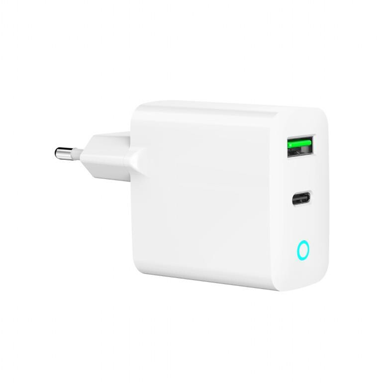Lādētājs GEMBIRD CHARGER USB 20W 2PORT (TA-UC-PDQC20L-W-01) - foto 3